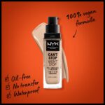 NYX PROFESSIONAL MAKEUP Can't Stop Won't Stop Foundation, 24h Full Coverage Matte Finish - Light Ivory - Image 3
