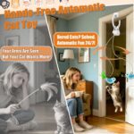 Interactive Cat Toys for Indoor Cats, Automatic Flying Bird Feather Wand Toy for Chase Exercise Enrichment, Rechargeable Durable Safe Hanging Cat Toy for Bored Kittens & Adult Cats - Image 4