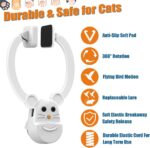 Interactive Cat Toys for Indoor Cats, Automatic Flying Bird Feather Wand Toy for Chase Exercise Enrichment, Rechargeable Durable Safe Hanging Cat Toy for Bored Kittens & Adult Cats - Image 5