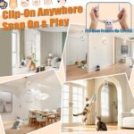 Interactive Cat Toys for Indoor Cats, Automatic Flying Bird Feather Wand Toy for Chase Exercise Enrichment, Rechargeable Durable Safe Hanging Cat Toy for Bored Kittens & Adult Cats - Image 6