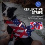ASENKU Dog Life Jacket - Pet Safety Vest for Swimming & Boating, Shark Life Jacket with Floatation, Dog Lifesavers Swimsuits for Small Medium Large Dogs (RedFlag, L) - Image 8