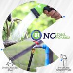 J&B XpandaHose 150ft Expandable Garden Hose, Lightweight, Brass Connectors | Ultra Strong 3750D fabric, 4-layer latex core, expands 3X, kink & leak-resistant, 10-pattern nozzle, storage bag - Image 5