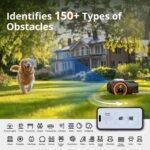 Segway Navimow i110N Robot Lawn Mower Perimeter Wire Free 1/4 Acre RTK+Vision Robotic Lawnmower, AI-Assisted Mapping, Virtual Boundary, APP Control, 58dB(A) Quiet, Multi-Zone Management - Image 5