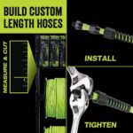 Flexzilla Pro Air Hose, Bulk Plastic Spool, 1/2 in. x 250 ft, Heavy Duty, Lightweight, Hybrid, ZillaGreen - HFZ12250YW - Image 3
