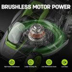 STEELITE Cordless Lawn Mower, 20V Battery Powered Lawn Mower 13 Inch, Brushless Electric Lawn Mower with 4.0Ah Battery and Charger, Walk Behind Mower for Small Yards - Image 8