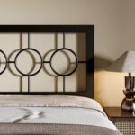 Allewie Queen Vintage Metal Bed Frame with Headboard, No Box Spring Needed | Black iron queen platform bed features Victorian style headboard and footboard, heavy duty support, and easy assembly. - Image 5
