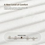 Queen Mattress, 12 Inch Queen Size Mattress Hybrid Medium Firm, | 7-Zone Pocket Spring Memory Foam Mattress in a Box for Back Pain & Pressure Relief,Motion Isolation,CertiPUR-US Certified - Image 4