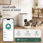 Smart Automatic Cat Feeder with App Control, 4L Timed Dry Food Dispenser, Up to 10 Meals per Day, 10-Second Voice Recorder, Dual Power Supply, for Cats & Small Dogs - Image 3