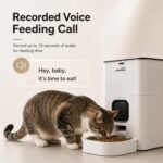Smart Automatic Cat Feeder with App Control, 4L Timed Dry Food Dispenser, Up to 10 Meals per Day, 10-Second Voice Recorder, Dual Power Supply, for Cats & Small Dogs - Image 6