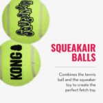 KONG Cozie Marvin Moose and SqueakAir Balls, 3 Pack, for Small Dogs | Soft Plush Moose for Indoor Cuddle Play Paired with Durable SqueakAir Balls for Lively Fetch & Outdoor Fun - Image 6