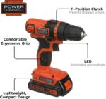 BLACK+DECKER 20V MAX 68-Piece Cordless Drill and Home Tool Project Kit with Tool Storage Bag (LDX120PK) - Image 4