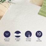 Best Price Mattress Full Mattress 6 inch Bed-In-A-Box, Green Tea Memory Foam White - Image 5