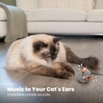 Catstages Squeak Squeak Mouse Cat Toy with Touch-Activated Sound & Catnip, Gray - Image 8
