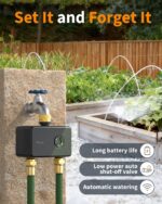 Diivoo Brass WiFi Sprinkler Timer 2 Zone for Garden Hose Remote Control | Smart Water Timer Compatible with Alexa and Google Home,12 Irrigation Plans,Rain Delay & Manual Watering for Garden,Lawn,Yard - Image 9