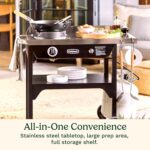 Cuisinart Outdoor Wok Station with Rear Wheels, 14" Steel Pan, 50,000 BTU - Image 7