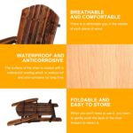 Solid Wood Folding Adirondack Chair Set of 2, Carbonized | 350LBS Capacity, Weather Resistant, Fire Pit Lounge Chairs for Garden, Yard, Patio, Lawn - Image 5