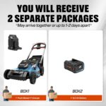 SENIX X6 60V Max 21" 3-in-1 Self-Propelled Mower w/ 8Ah Battery & Charger, Smart Display, 7-Level Adj. (Mower & Battery Shipped Separately) | 3 in 1 and 7-Height Adjustment, 60mins Runtime for Garden, Small Yard - Image 3