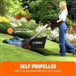 SENIX X6 60V Max 21" 3-in-1 Self-Propelled Mower w/ 8Ah Battery & Charger, Smart Display, 7-Level Adj. (Mower & Battery Shipped Separately) | 3 in 1 and 7-Height Adjustment, 60mins Runtime for Garden, Small Yard - Image 12