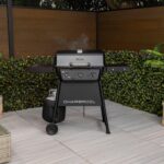 Charbroil Classic 3-Burner Propane Gas Grill, 30,000 BTU, 360 Sq. In. Cooking Area, Porcelain-Coated Grates, Compact Outdoor BBQ Grill with Side Shelves - Image 3