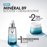 Vichy Mineral 89 Fragrance Free Cream, Moisture Boosting Cream with Hyaluronic Acid, Daily Face Moisturizer, Available in 4 Formulas For All Skin Types, Dry & Sensitive Skin & Mattifying for Oily Skin - Image 8