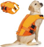 ASENKU Dog Life Jacket, High-Buoyancy Reflective Dog Swimming Vest with Durable Handles for Small/Medium/Large Dogs - Pool, Beach, Boating (Orange, L) - Image 2