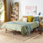 Amazon Basics Bed Frame with Storage, Foldable Metal Platform, Sturdy Steel, No Box Spring Needed, 14-inch High, Tool-Free Setup, Noise Free, Easy Assembly, Queen Size, Black - Image 2