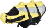 Amazon Basics Dog Adjustable Life Jacket with Reflective Stripes, Yellow, X-Large - Image 2
