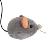 Catstages Squeak Squeak Mouse Cat Toy with Touch-Activated Sound & Catnip, Gray - Image 2