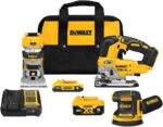 DEWALT 20V MAX* 3-Tool Combo Kit, Brushless Cordless Router Tool, Random Orbital Sander, Jig Saw, Battery and Charger Included (DCK307D1P1) - Image 2