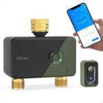 Diivoo Brass WiFi Sprinkler Timer 2 Zone for Garden Hose Remote Control | Smart Water Timer Compatible with Alexa and Google Home,12 Irrigation Plans,Rain Delay & Manual Watering for Garden,Lawn,Yard - Image 2