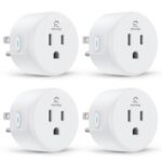 EIGHTREE Smart Plug, WiFi Outlet Works with Alexa & Google Home, Smart Home Socket with Remote Control & Timer Function, 2.4GHz WiFi Only, 4 Packs - Image 2
