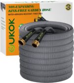 Garden Hose 100 FT, Non-Expanding Water Hose, Ultra-Light & Flexible, Burst-Resistant, Kink-Free, High-Pressure Garden Hose All-Weather Use for Lawns, Gardens, and Outdoor Cleaning - Image 2