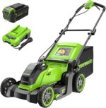 Greenworks 40V 17" Cordless Lawn Mower – Brushless Motor, 4.0Ah Battery & Charger (75+ Compatible Tools), 2-in-1 Mulch/Bag - Image 2
