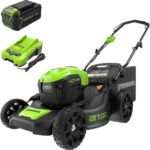 Greenworks 40V 21" Push Mower, 5.0Ah USB Battery - Image 2