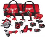 Milwaukee M18 18V Cordless Power Tool Combo Kit, 8-Tool Set, 3 Batteries, 2 Tool Bags, Charger Included - Image 2