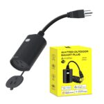Minoston Matter Outdoor Smart Plug WiFi Heavy Duty Plug-in Outlet IP65 Waterproof, Compatible with Alexa Apple Home SmartThings Google Home, Smart Life, Remote Control, 15Amp Black (MP22M) - Image 2
