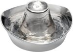 PetSafe Seaside Stainless Steel Cat & Dog Fountain, 60 Oz Water Capacity - 2 Water Filters & 1 Pump Included, Soothing Flow for Pets, Scratch-and Rust-Resistant Material - Quiet Motor - Image 2