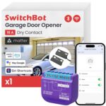Switchbot WiFi Smart Garage Door Opener, Matter Certified, Alexa/Google/Siri/IFTTT/Smartthings Supported, Most Garage Door Supported, App Control, Multiple Notification Modes, No Hub Needed - Image 2