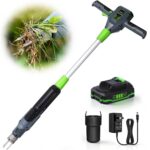 Weed Puller Tool, 21V Powerful Garden Tools Electric Weeding Tool | Gardening Tools Weeder Tool with 2.0Ah Battery and Charger, 3-Claw Steel Head for Smooth Weeding, Gifts for Men Women - Image 2