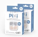 Catit PIXI Cat Drinking Fountain Original Filter, 6-Pack, White | Official Replacement Triple Action Water Filter - Image 6
