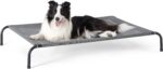 Bedsure Outdoor Elevated Cooling Dog Bed Large Sized Dog, 49in Grey | Portable Raised Camping Pet Cot Hammock,Breathable Teslin Mesh,Weather Resistant,For Large Pets Up to 85 lbs,Easy to Assemble - Image 9