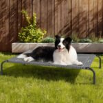 Bedsure Outdoor Elevated Cooling Dog Bed Large Sized Dog, 49in Grey | Portable Raised Camping Pet Cot Hammock,Breathable Teslin Mesh,Weather Resistant,For Large Pets Up to 85 lbs,Easy to Assemble - Image 10