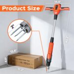 Weed Puller Tool, 21V Powerful Garden Tools Electric Weeder Tool, Orange | Weed Remover Tool with 2.0Ah Battery and Charger, 3-Claw Steel Head for Smooth Weeding, Ideal Gifts for Men Women Mom Dad - Image 9