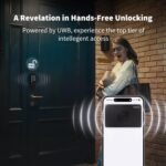 Aqara UWB Smart Lock U400, Apple Home Key, Fingerprint Deadbolt, Black | Matter Over Thread, Rechargeable Battery, Keyless Entry Deadbolt, Supports HomeKit, Alexa, Google, Home Assistant - Image 3