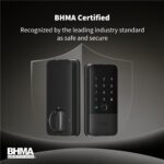 Aqara UWB Smart Lock U400, Apple Home Key, Fingerprint Deadbolt, Black | Matter Over Thread, Rechargeable Battery, Keyless Entry Deadbolt, Supports HomeKit, Alexa, Google, Home Assistant - Image 7
