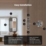 Aqara UWB Smart Lock U400, Apple Home Key, Fingerprint Deadbolt, Black | Matter Over Thread, Rechargeable Battery, Keyless Entry Deadbolt, Supports HomeKit, Alexa, Google, Home Assistant - Image 8