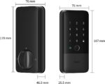 Aqara UWB Smart Lock U400, Apple Home Key, Fingerprint Deadbolt, Black | Matter Over Thread, Rechargeable Battery, Keyless Entry Deadbolt, Supports HomeKit, Alexa, Google, Home Assistant - Image 9