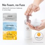 PERFECT ONE Bubble Cream Face Wash, Gentle Foaming Cleanser, 7.1 fl oz | Japanese Skincare with Ultra-Fine Microbubbles, Removes Makeup While Cleansing, Gentle for All Skin Types - Image 3