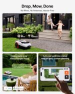 Segway Navimow i215 LiDAR Robot Lawn Mower, Wire Free Robotic Lawn Mower for 0.37 Acre, LiDAR & Vision Dual Fusion, Auto Mapping, Off-Road Wheels for 45% Slopes, Quiet 59 dB(A) Mowing - Image 3