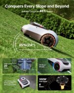 Segway Navimow i215 LiDAR Robot Lawn Mower, Wire Free Robotic Lawn Mower for 0.37 Acre, LiDAR & Vision Dual Fusion, Auto Mapping, Off-Road Wheels for 45% Slopes, Quiet 59 dB(A) Mowing - Image 7